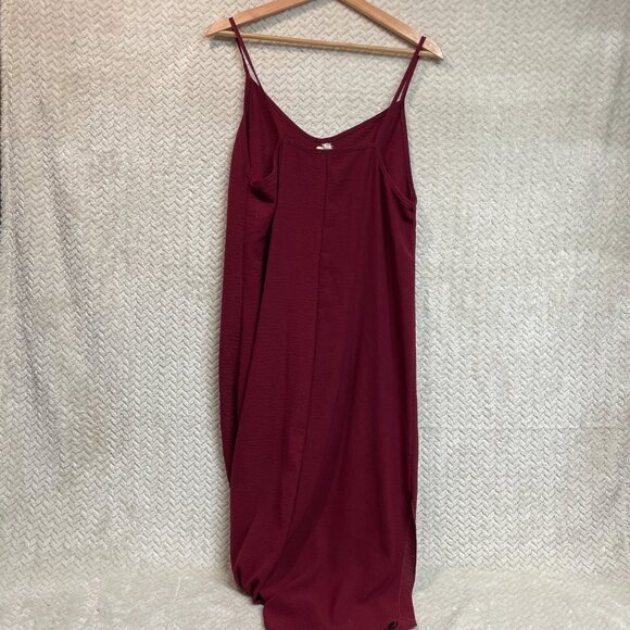See You Monday Burgundy 90s Goth Slip Dress Size Large Witchy Grunge - Picture 8 of 8